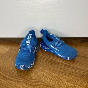 Adidas Kids Blue Slip-On Sneakers Size 10K | Lightweight Play Shoes